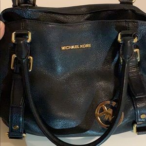 Michael Kors - Big black leather satchel!